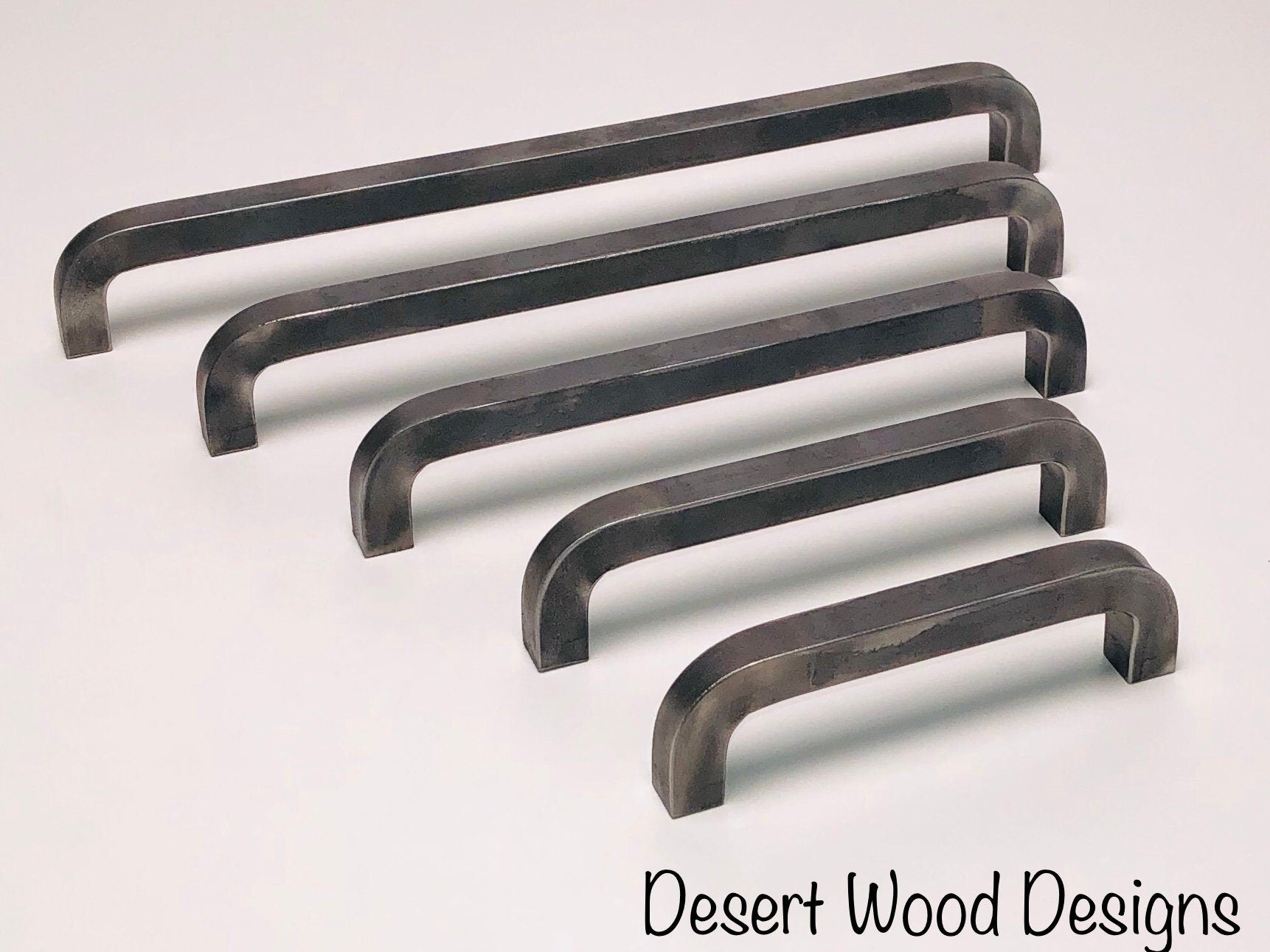 Iron cabinet pulls. Hand forged cabinet pulls. Farmhouse, industrial, modern, studio, and rustic pulls.